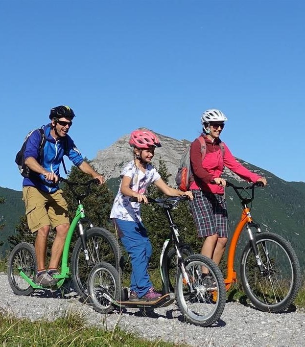 Downhill met de bergscooter