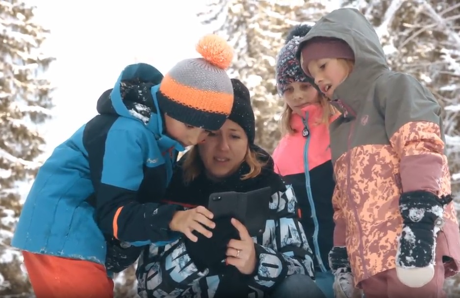 Digital adventure trails in de winter